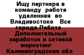 Ищу партнера в команду (работа удаленная) во Владивостоке - Все города Работа » Дополнительный заработок и сетевой маркетинг   . Калининградская обл.,Пионерский г.
